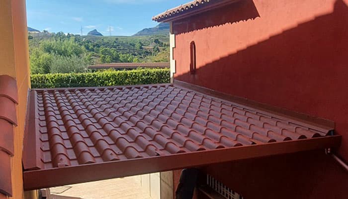 Panel teja para cubiertas