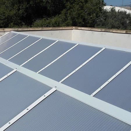Sustitución Lucernario con Policarbonato 25 mm